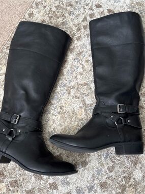 Ana Torrance Women's Knee High Boots Shoes Size 7.5 Black